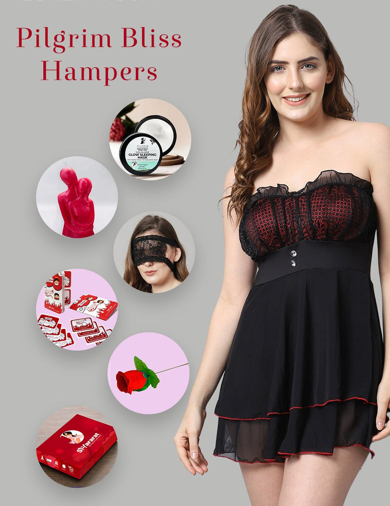Pilgrim Bliss Hamper by Shararat - Black
