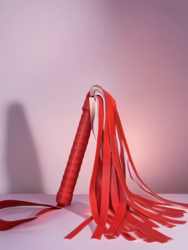RED LEATHER FLOGGER