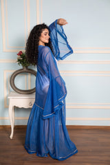 Dreamy Long Wedding Gown - Blue