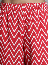 Zigzag Print Pyjama Set