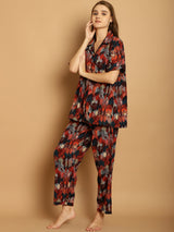 Abstract print multicolored Nightsuit set