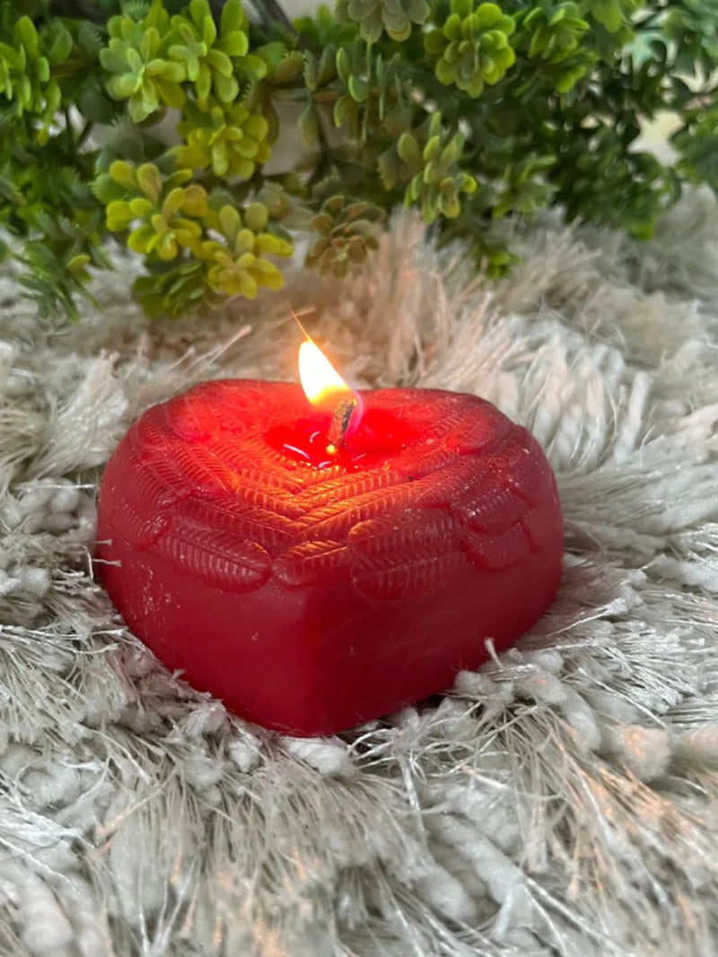 Heart Shaped Scented Rose Fragrance Candle