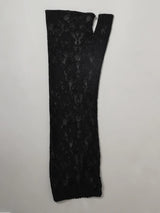 Love hamper Lace long babydoll gown- Black
