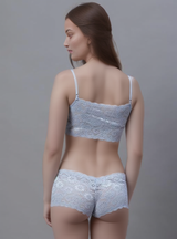 Light Blue Lace Bra & Panty Lingerie Set by Shararat