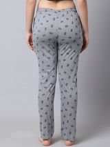 Cotton Knitted Pyjama Bottom/Lounge Pants - Grey