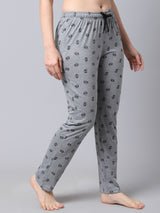 Cotton Knitted Pyjama Bottom/Lounge Pants - Grey