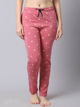 Cotton Knitted Pyjama Bottom/Lounge Pants - Pink