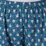Leaf Print Pyjama - Blue & White