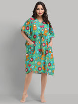 Women's Just A Friday Person Garfield Printed Kaftan With Pocket Free size: S to XL