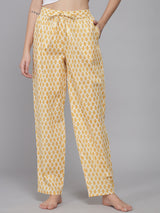 Yellow Buti Women's Cotton Pyjama