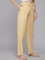 Yellow Buti Women's Cotton Pyjama