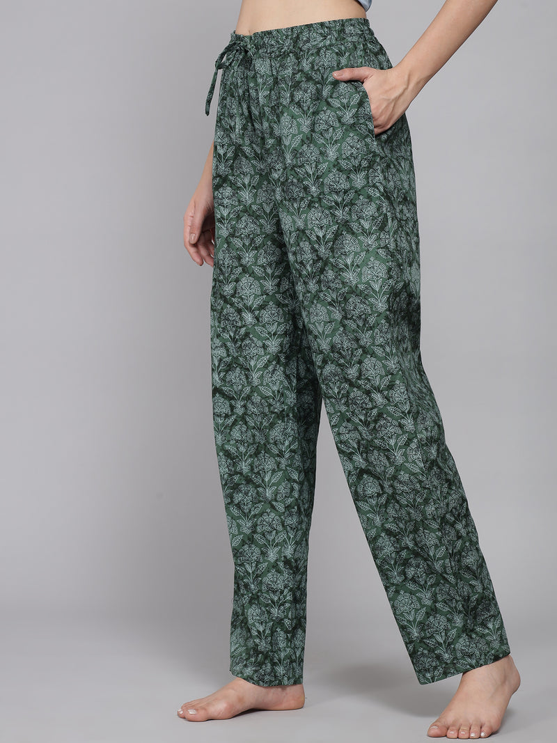 Floral Pyjama - Green